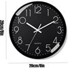 ISAOA Isoa Orologio da Parete Moderno 24,1 cm, con Ricci in Amore, Decorativo, Silenzioso, Senza ticchettio, Rotondo, per Camera da Letto, Soggiorno, Cucina, Ufficio, Facile da Leggere