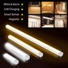 ATcomm Luci notturne a LED Luce per armadio con sensore di movimento a LED ricaricabile senza fili per armadio Cucina Armadio Scale Magnetico sotto le luci