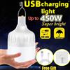 NONE Luci da campeggio portatili per barbecue all'aperto Lampada ricaricabile USB Lampadina di emergenza a LED Gancio Tende ad alta potenza Lanterna Luci notturne Lampadina