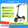 AOVOPRO G67 Monopattino Elettrico 1200W, Batteria 48V13.5AH, Autonomia 35-50KM, Scooter Elettrico Fuoristrada con Pneumatici da 10 Pollici