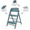 CYBEX Set Seggiolone 4in1 Gold CLICK & FOLD, Cresce con il bambino, Dalla nascita ai 99 anni, Incl. Nido sdraietta Gold, Set per bambini e vassoio, Legno di faggio/Cotone/Plastica, Blu pietra