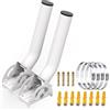 PRUBOVI Staffa Antenna, Antenna TV Esterno, 28 centimetri, Resistente al Vento e alla Pioggia, Supporto per Client Bridge CPE di Punto di Accesso Wireless, Confezione da 2