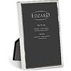 Edzard Cornice/Portafoto Otto, per foto 10 x 15 cm, argentate pregiate, con retro in morbido velluto, con 2 ganci, perfette da appoggiare e appendere