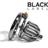 Black Label The Knob Maker Chastity Cage with Sound 45+50mm Rings