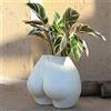FROZZUR Vaso per piante da corpo, vaso da fiori per corpo femminile con fori di drenaggio, fioriera in resina moderna, design moderno, pezzi di forma bohémien, fiori artificiali in vaso per