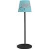 Majestic ALEA DULAC FL - Lampada da tavolo LED senza fili ricaricabile, per interni ed esterni, H37cm, confezione regalo riutilizzabile, design registrato Fiori di Ciliegio