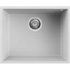 Elleci PRONTA CONSEGNA - SPEDIZIONE IMMEDIATA Elleci LGQ10568BSO Lavello da Incasso 1 Vasca Sottotop 54 x 44 cm finitura Granitek Matt Bianco 68 Quadra 105 SOTTOTOP