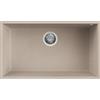 Elleci LGQ13051BSO Lavello da Incasso 1 Vasca Sottotop 76 x 44 cm finitura Granitek Classic Avena 51 Quadra 130 SOTTOTOP