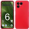 GIOPUEY Cover Compatibile con Fairphone 6, Il Materiale TPU Ultrasottile Custodia, Anti Impronta Digitale Phone Case [Resistente all'Usura] [Antiscivolo] - Red