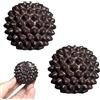 RUKAN 2 Pezzi Pallina Massaggio Piedi Balls di Legno, Palla per Massaggiante Plantare Muscolare per alleviare lo stress, riflessologia, massaggi dei punti trigger, Recupero Muscolare