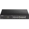 D-Link DGS-1100-16V2/E Smart Switch Gestito, 16 Porte Gigabit, Supporto VLAN, Funzionalità layer 2, QoS, 802.3az EEE, Senza Ventole - Cavo di alimentazione UE