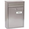 ARREGUI Zaguán E5757 Cassetta Postale Individuale in Acciaio Inossidabile | Raccogliposta | Con 2 Feritoie | Cassetta Postale Da Esterno | Dimensione S (DIN A5) | Facile da Montare | Inox