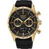Seiko Orologio Analogico al Quarzo Uomo con Cinturino in Silicone SSB446P1
