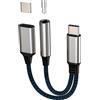 Kefiany Adattatore USB C 3,5 mm splitter cuffie DAC Audio AUX per iPhone 15 iPad Samsung