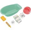 Heless 911 - Vasca da Bagno per Bambole con Molti Accessori, 7 Pezzi, Colore Menta, per Divertimento e Cura delle Bambole