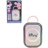 Lexibook, Cassa Karaoke Wireless con 2 Microfoni, Rosa, BTC030PKLXB