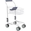 Bayer CHIC 2000 Carrello per la Spesa in Metallo con Sedile per Bambole Integrato, Ottima aggiunta al carico, Blu