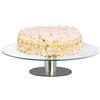 Relaxdays Piatto per torta girevole, base, piatto per torta per decorare, piattaforma girevole per torta, diametro 30 cm, trasparente, 1 pezzo