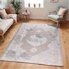Livabliss Cuerogier Tappeto Vintage Tappeto per Soggiorno, Corridoio, Cucina Tappeti Salotto Classico, Orientale, leggera Manutenzione Pelo Corto, Grande, 120x170 cm Beige