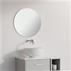 ENKI, Horizon BM014, specchio senza cornice rotondo con bordo lucido da 400 mm
