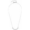 JEWELS BY LEONARDO Collana Ciao Amalia - Collana venezana in acciaio inox color argento - perle e gocce infilate - 42-47 cm di lunghezza, regalo per donne - 023300