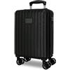 Movom Timber Valigia da Cabina Nero 30x40x20 cm Rigido ABS Lucchetto a Combinazione Integrato 24L 2.18kg 4 Doppie Ruote Bagaglio a Mano
