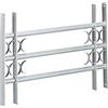 Relaxdays Grate per Finestre Antiscasso, 450x700-1050 mm, Estensibili, Acciaio Robusto, Inferriate di Sicurezza, Grigio