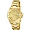 Invicta Pro Diver Orologio da Donna in acciaio inossidabile con movimento Quarzo - 40mm, Oro