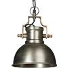 Relaxdays Lampadario a Sospensione Industrial, Lampada Sospesa, Paralume a Campana, HxLxP: 130 x 21 x 21 cm, Antracite