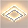 Comely Plafoniera LED, 44W 4950LM Moderna Lampadario LED Soffitto, Quadrato Lampada da soffitto in Acrilico per Soggiorno, Cucina, Camera da Letto, Studio, Bianco Caldo 3000K