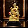 FUNSXBUG Statua di drago cinese Feng Shui da 27,9 cm, decorazione per casa e ufficio, regalo fortunato