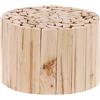 Relaxdays Portavasi in Legno d'Abete Non Trattato, Rotondo, Sgabello per Piante e Fiori, Indoor, HxD: 20x30 cm, Naturale