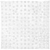 Relaxdays Tappetino Antiscivolo per la Doccia, Effetto Pietre, con Ventose, Lavabile, Quadrato LP 53x53 cm, Trasparente