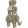 Home ESPRIT Figura decorativa bianca elefante coloniale 24,5 x 9,5 x 35 cm