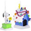 Hallmark Peanuts Snoopy and Doghouse - Decorazioni natalizie, set di 2