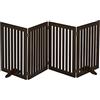 Relaxdays Cancelletto per Animali, Barriera per Cani e Gatti, Recinzione Scale, Cancellino HxL: 70 x 206 cm, Marrone