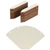 Relaxdays Bastoncini per Piante, Set da 60, Etichetta, Iscrivibili, Erbe Aromatiche, L: 10,5 cm, in Legno, Naturale