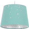 Relaxdays Lampadario per la Cameretta con Stelle, Paralume Stellato Rotondo, da Soffitto Bambini, menta