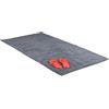 Relaxdays Tappeto da Bagno, 80 x 150 cm Rettangolare, Tappetino Doccia e Vasca Lavabile, Antiscivolo, Assorbente, Grigio