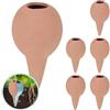 Relaxdays Sfere da Irrigazione a Goccia, Set da 6 Coni H x D: 11,5 x 6 cm, Irrigatore Automatico per Piante, Terracotta, Ceramica