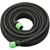 Relaxdays Tubo Irrigazione a Goccia, Gocciolatoio Microforato, Pompa Gocciolante Acqua da 15m, per Giardino e Orto, Nero