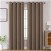 CUCRAF Tende oscuranti lunghe 213,4 cm, isolamento termico per camera da letto, tende oscuranti per cucina, soggiorno, set di 2 pannelli, 133 x 213 cm, cachi