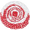 Relaxdays Catena Plastica Rossa e Bianca da 50m, Barriera Parcheggio, Segnaletica Stradale,Transenna Blocco, Multicolore