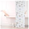 Relaxdays Tenda a Rullo Ocean, Impermeabile, Vasca, Doccia, Conchiglie, Montaggio a Soffitto, 80x240 cm, Semitrasparente