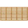 Relaxdays Pedana Doccia in bambù, 100 x 50 cm, Tappetino Antiscivolo per la Vasca e Sauna, Interno e Esterno, Naturale