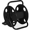 Relaxdays Avvolgitubo Acqua, Raccoglitubo, Avvolgi Tubo 30 Metri e 1/2, Acciaio e Plastica, HLP: 38 x 42 x 31 cm, Nero