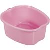 Relaxdays Vaschetta Pedicure, Vasca per Pediluvio, Bacinella Lavapiedi HLP 15x33x38 cm, Catino per Piedi, Foot Spa, Rosa
