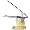 Relaxdays Schiacciapatate, Pressa Passatelli, Pasta & Patate, Lavabile in Lavastoviglie, Accessorio da Cucina, Argento