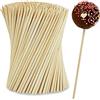 Relaxdays Bastoncini per Cake Pops, Set da 400 Stecchi in bambù Lunghi 15 cm, Kit Prodotti per la Pasticceria, Naturali