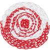 Relaxdays Catena Plastica Rossa e Bianca da 30m, Barriera Parcheggio, Segnaletica Stradale,Transenna Blocco, Multicolore